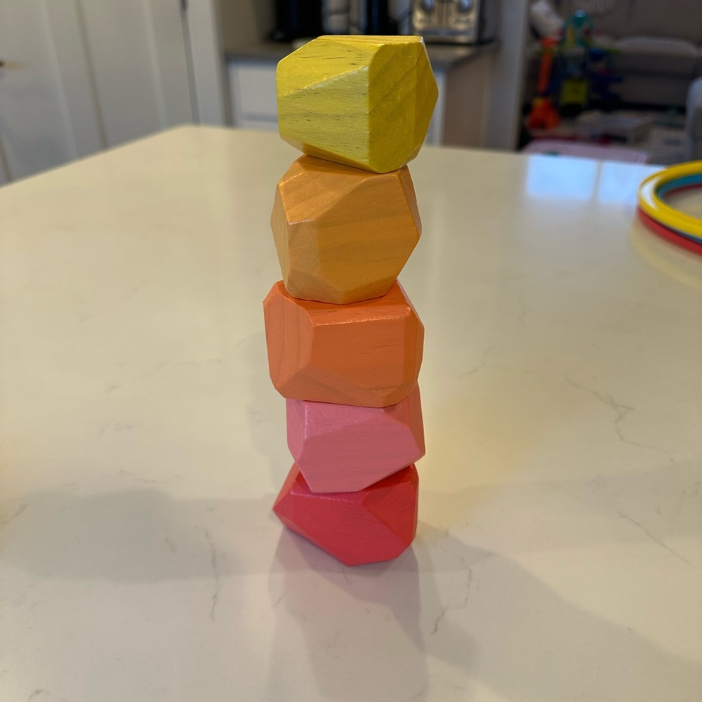 Lovevery Stacking Boulders Free Spirit Play Kit Wood Montessori